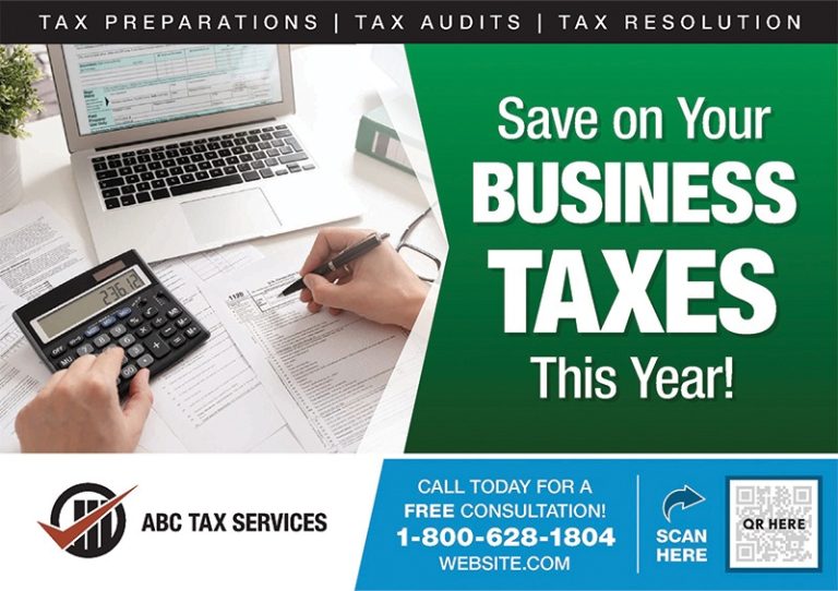 Tax Preparer Postcard Design