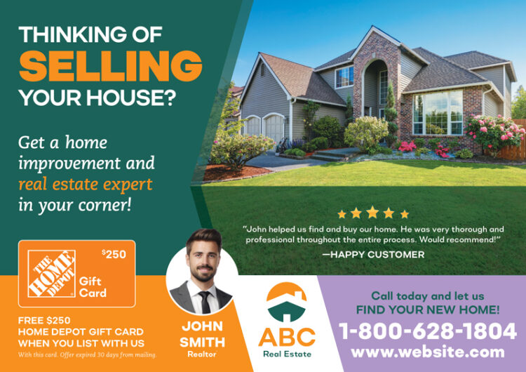 6 Genius Thinking of Selling Your Home Postcards for Realtors