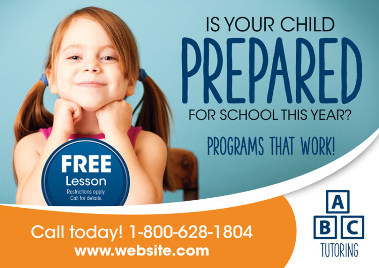 5 Tutoring Marketing Ideas | Tutoring Postcard Advertising