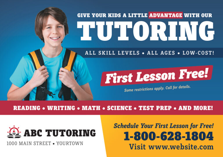 Tutoring Postcard Design