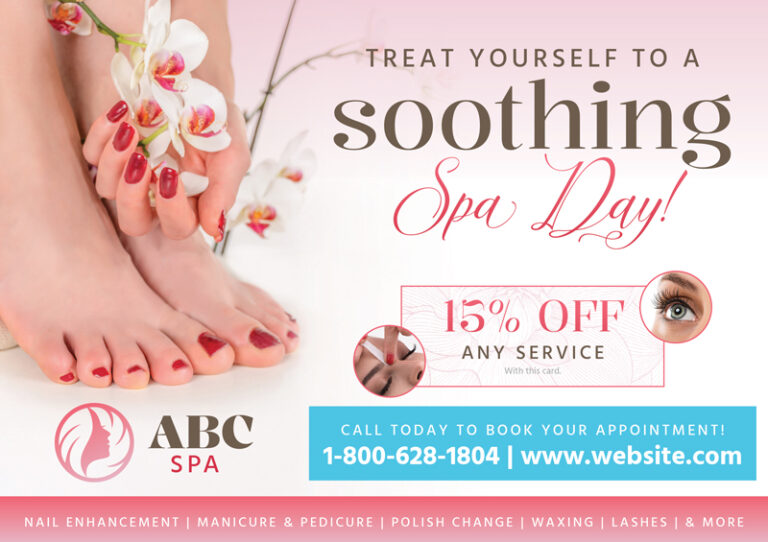 Upscale Salon Marketing Postcard