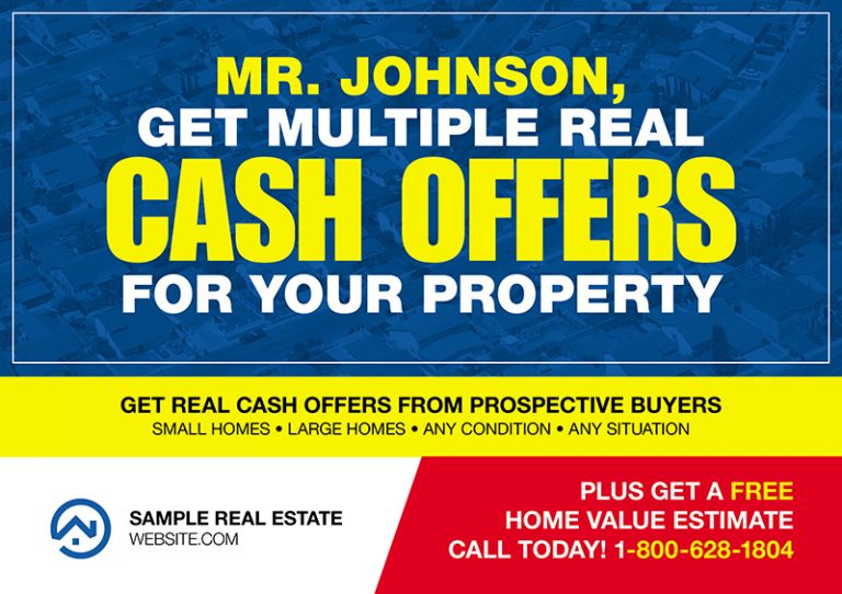 Variable Real Estate Investor Postcard