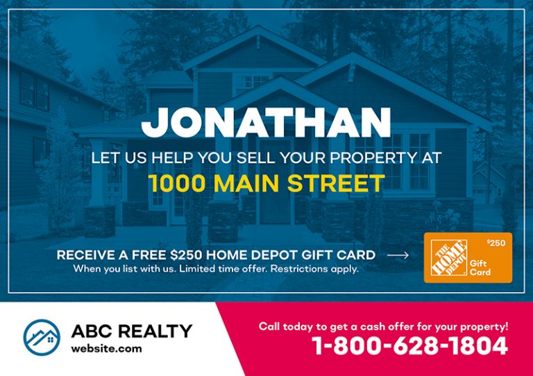 Variable Real Estate Postcard