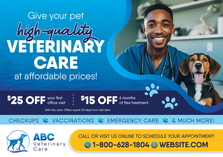 Vet Postcard Design