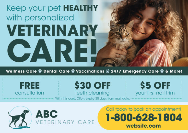 Veterinarian Postcard Example