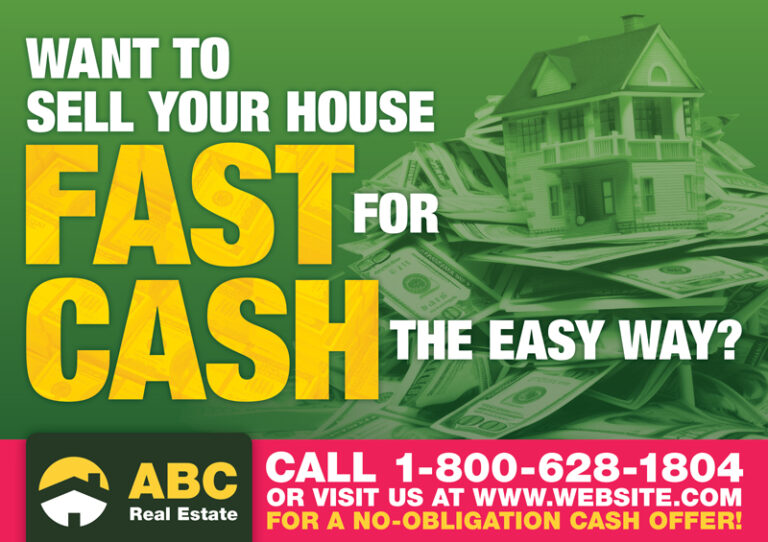 We Buy Houses Postcard Samples