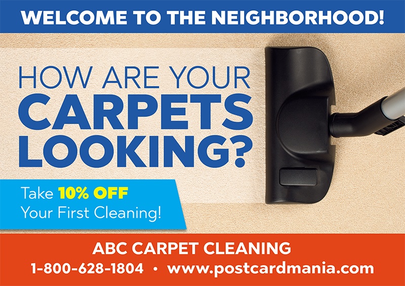 Welcome to the Neighborhood Carpet Cleaning Postcard