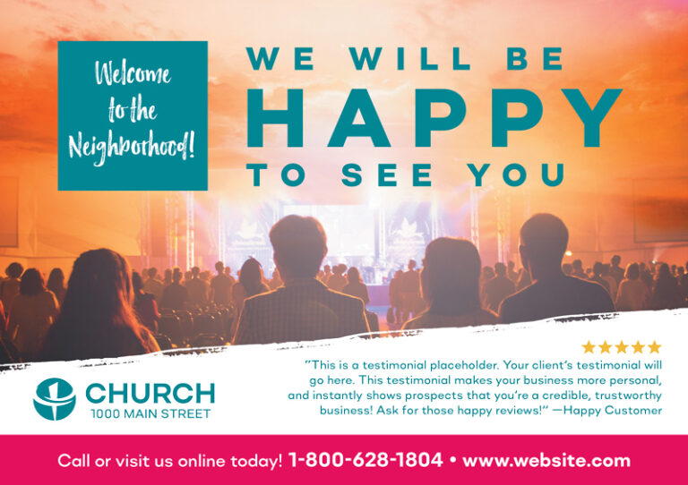Welcome to the Neighborhood Church Postcard