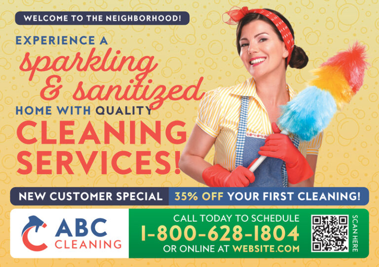 Welcome to the Neighborhood Cleaning Postcard