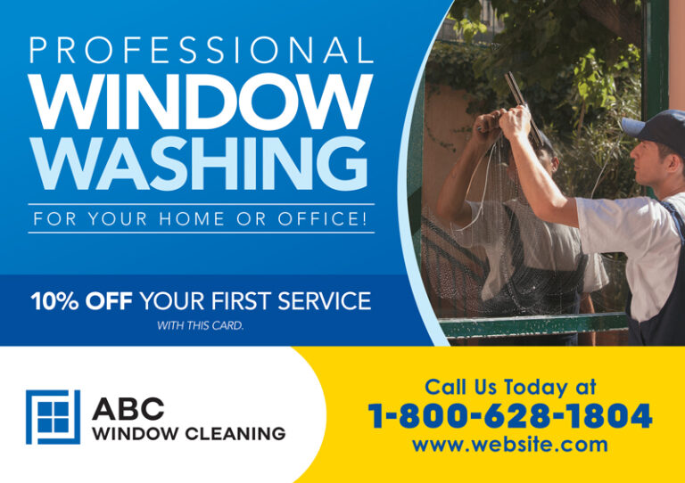 Window Washing Advertising Materials