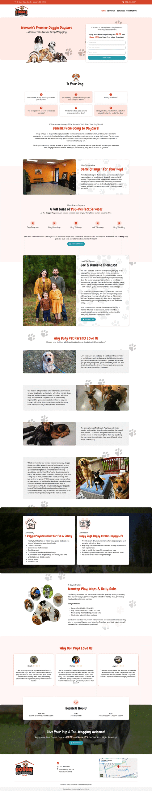 thedoggieplayhouse.com website preview