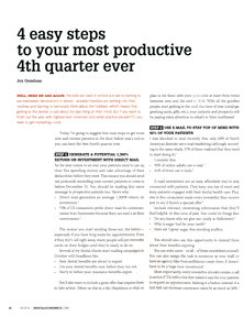 4 easy steps to your most productive 4th quarter ever