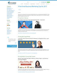 5 Fast Small Business Marketing Tips for 2017