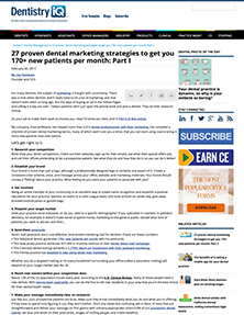 27 proven dental marketing strategies to get you 170+ new patients per month
