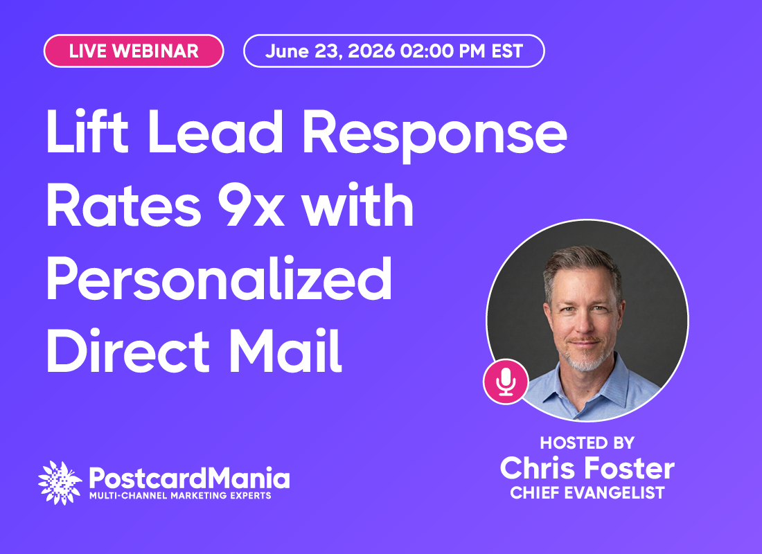 Webinar – Lift Lead Response Rates 9x with Personalized Direct Mail