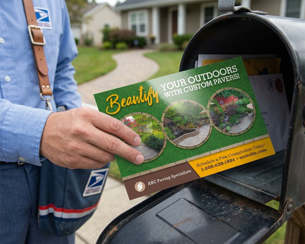 Bulk mail postcard delivery services