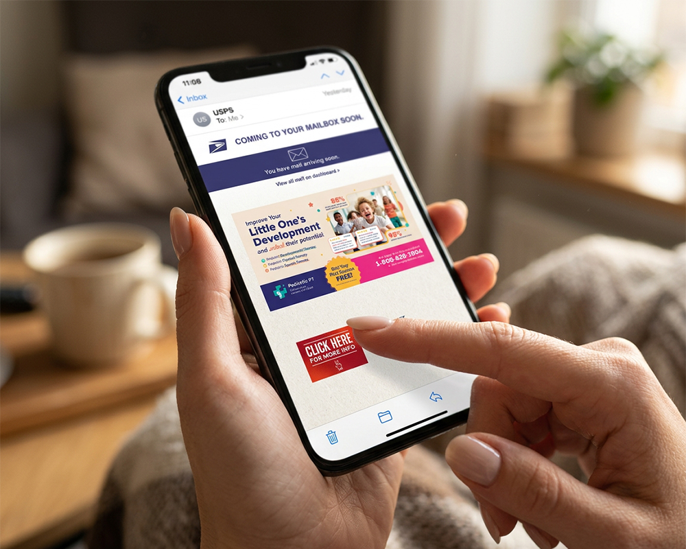 Direct mail tracking on a mobile phone