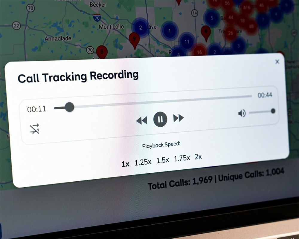 Call tracking service for marketing