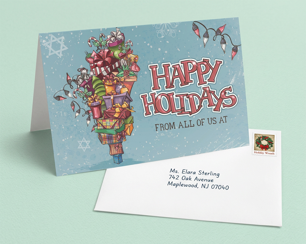 Deluxe Holiday Postcards
