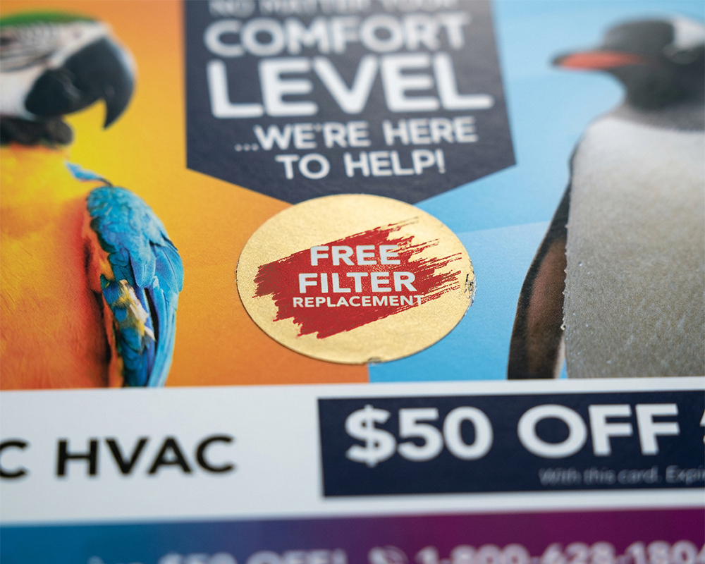 Scratch off mailer example
