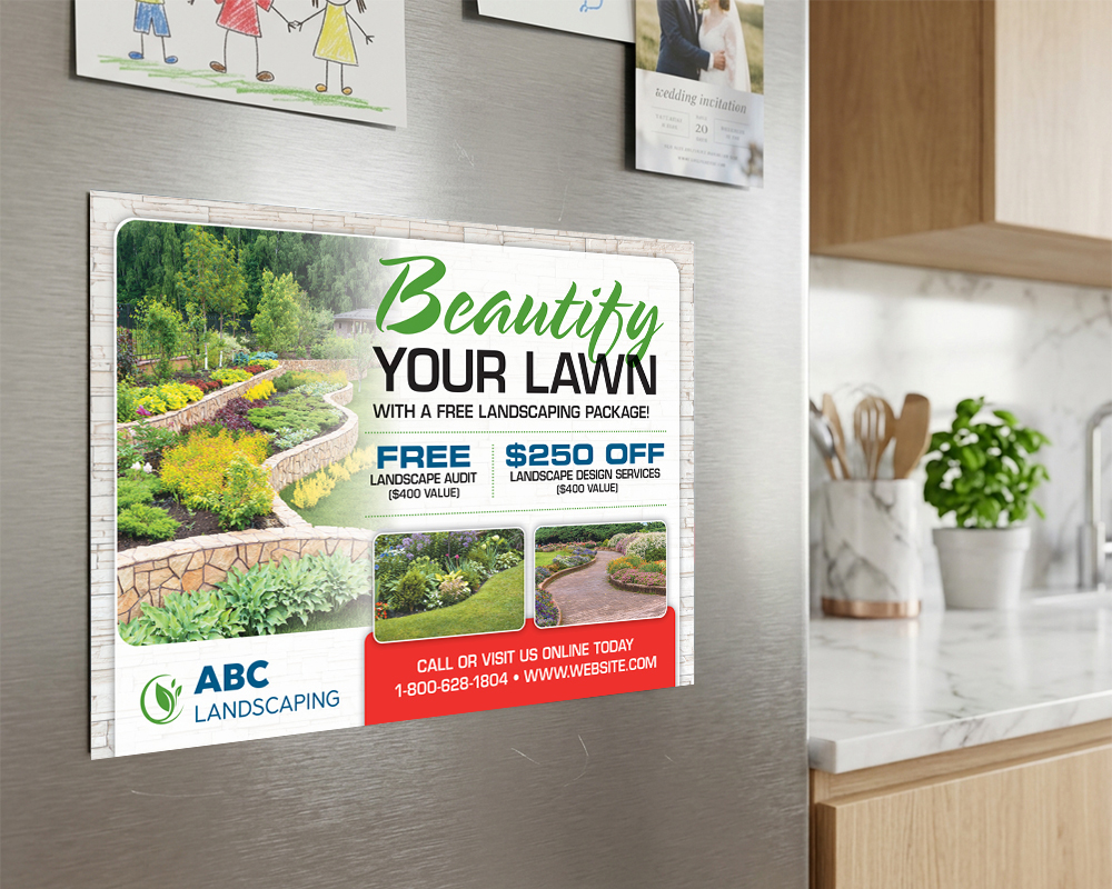 Postcard on fridge