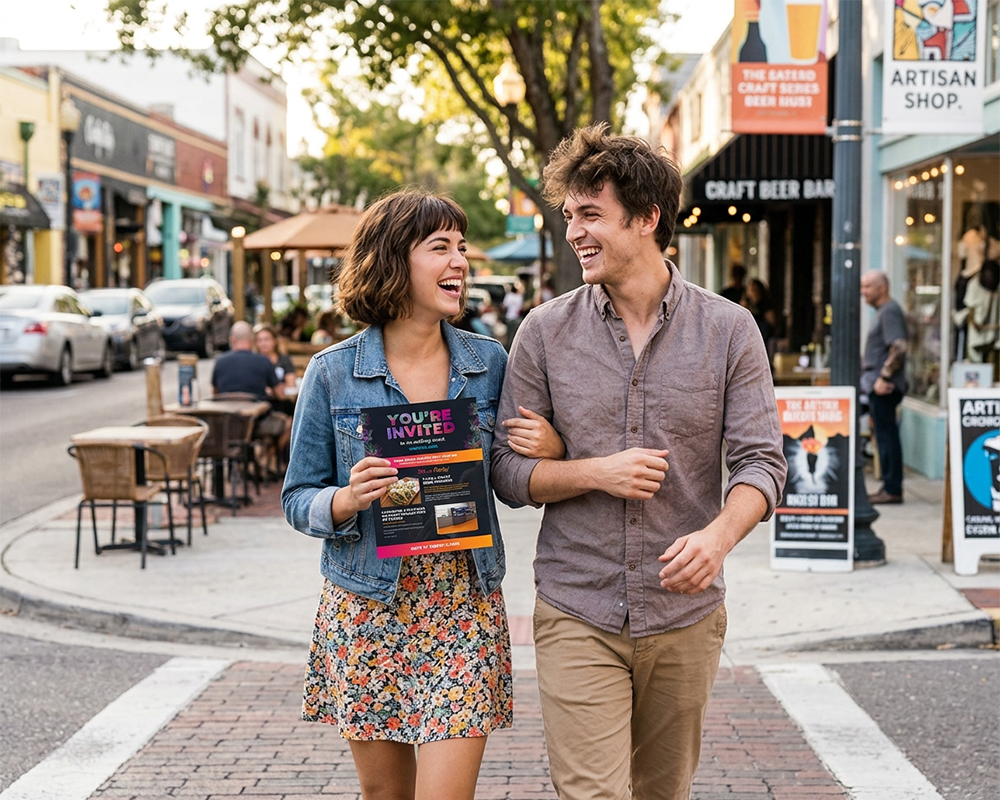 Woman Holding Direct Mail