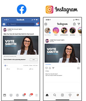 Everywhere Political Campaign Targeted Facebook & Instagram Ads