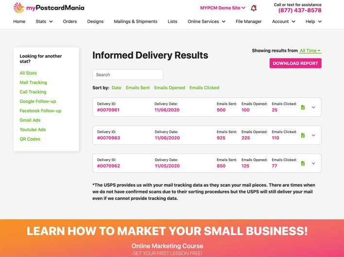 informed delivery preview example