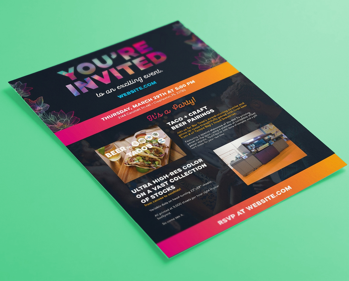 Marketing flyer example