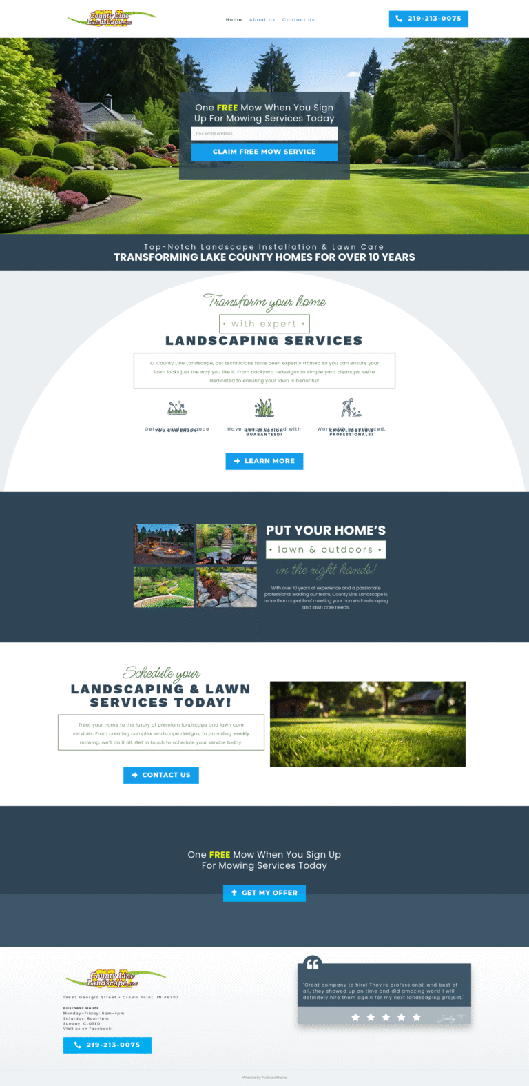 countylinelandscape.net website preview