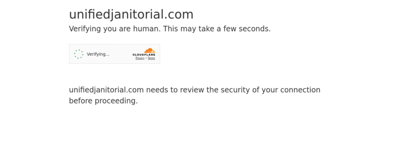 unifiedjanitorial.com website preview
