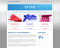 Testing Pens Website Design