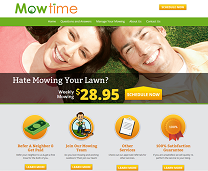 Lawn Mowing Service Website Design