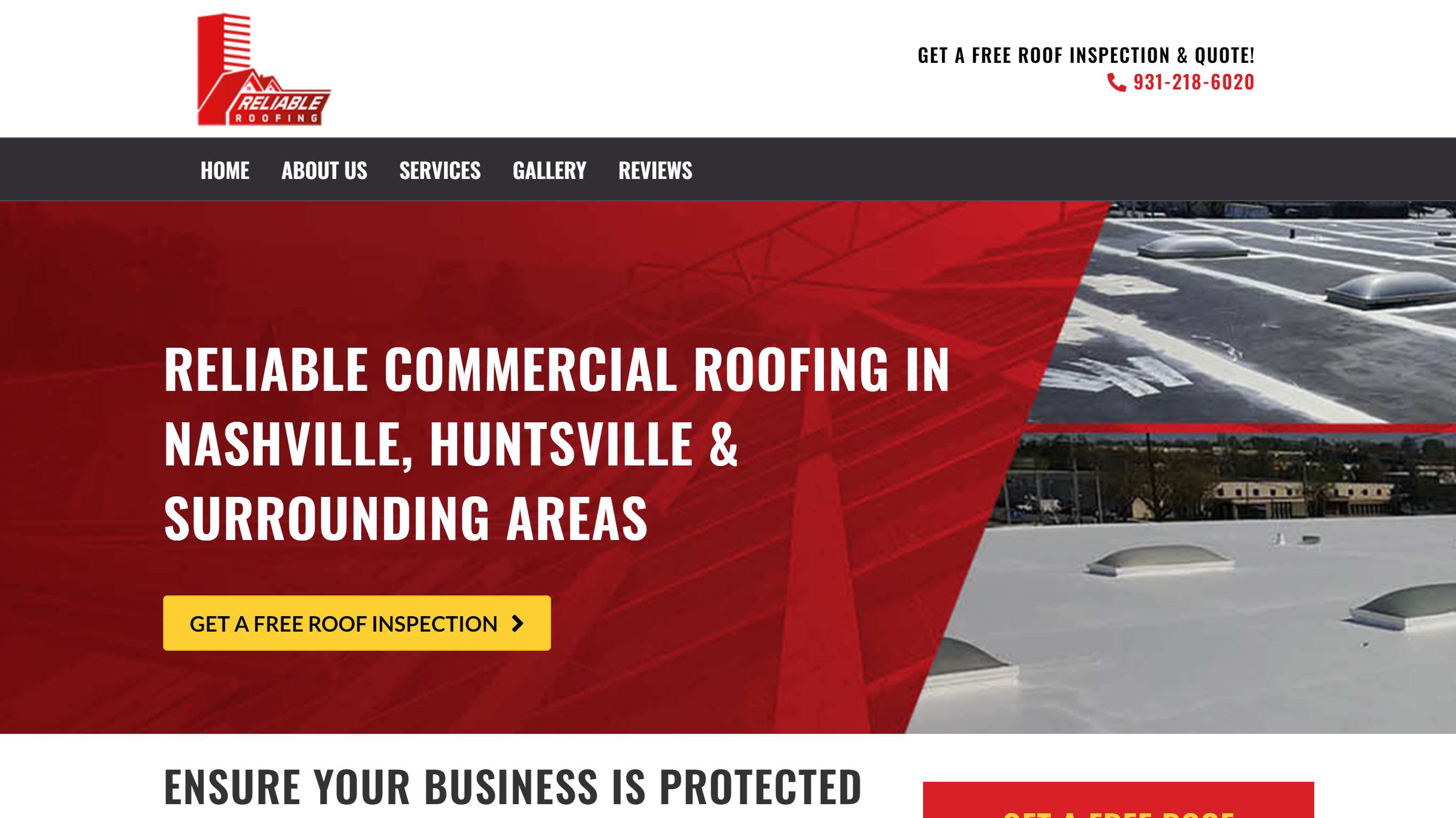 Roofing Website Idea